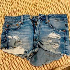 Jean shorts they are stretchy and good to wear in the summer and comfortable